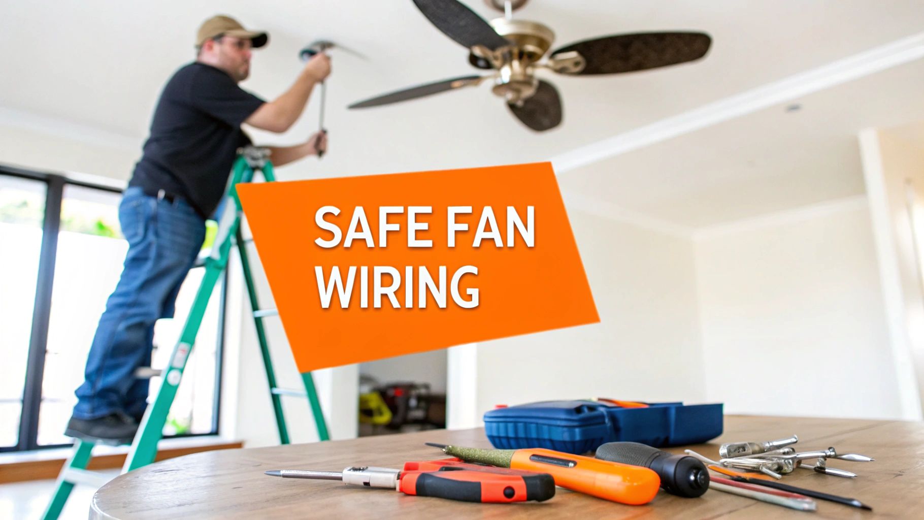 How To Wire A Ceiling Fan Safely And Easily
